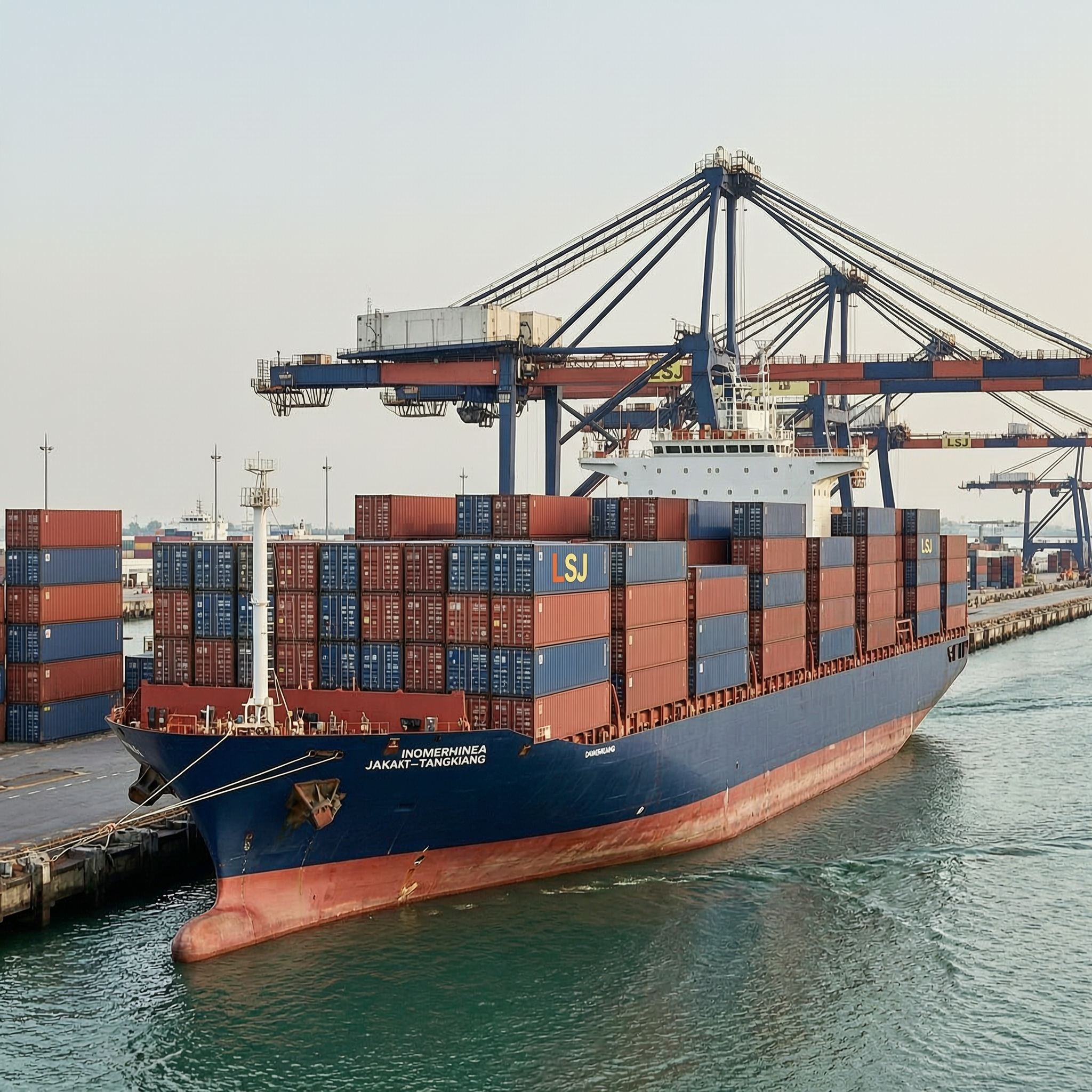 Kapal Cargo Container Jalur Laut Jakarta ke Kalimantan Selatan