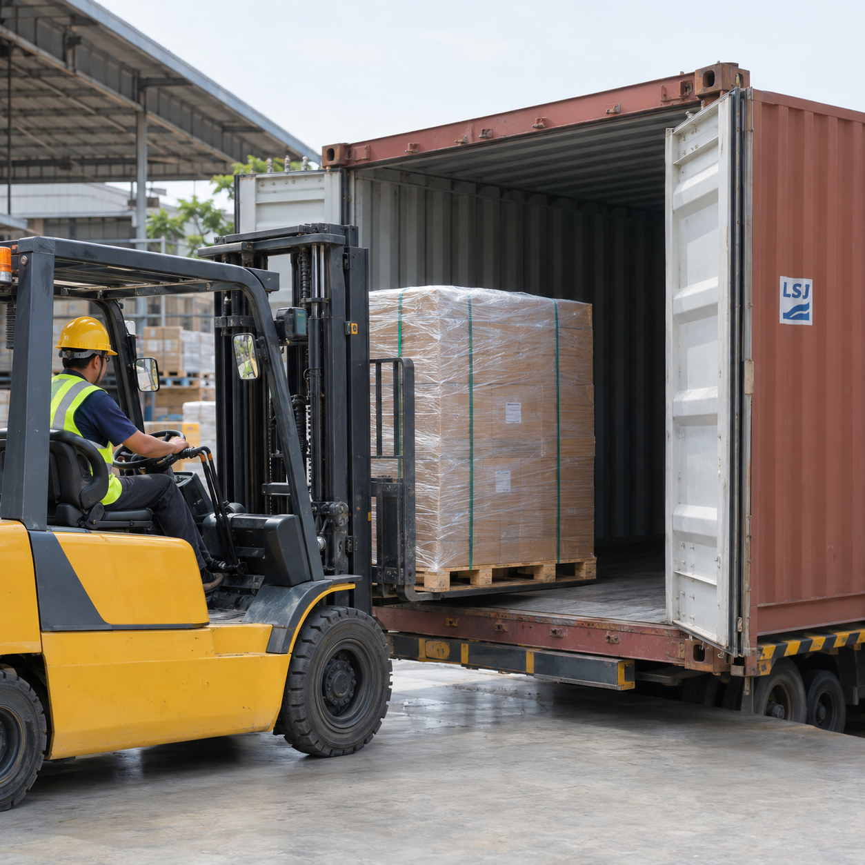 Proses Stuffing Muatan ke Dalam Container 20ft atau 40ft