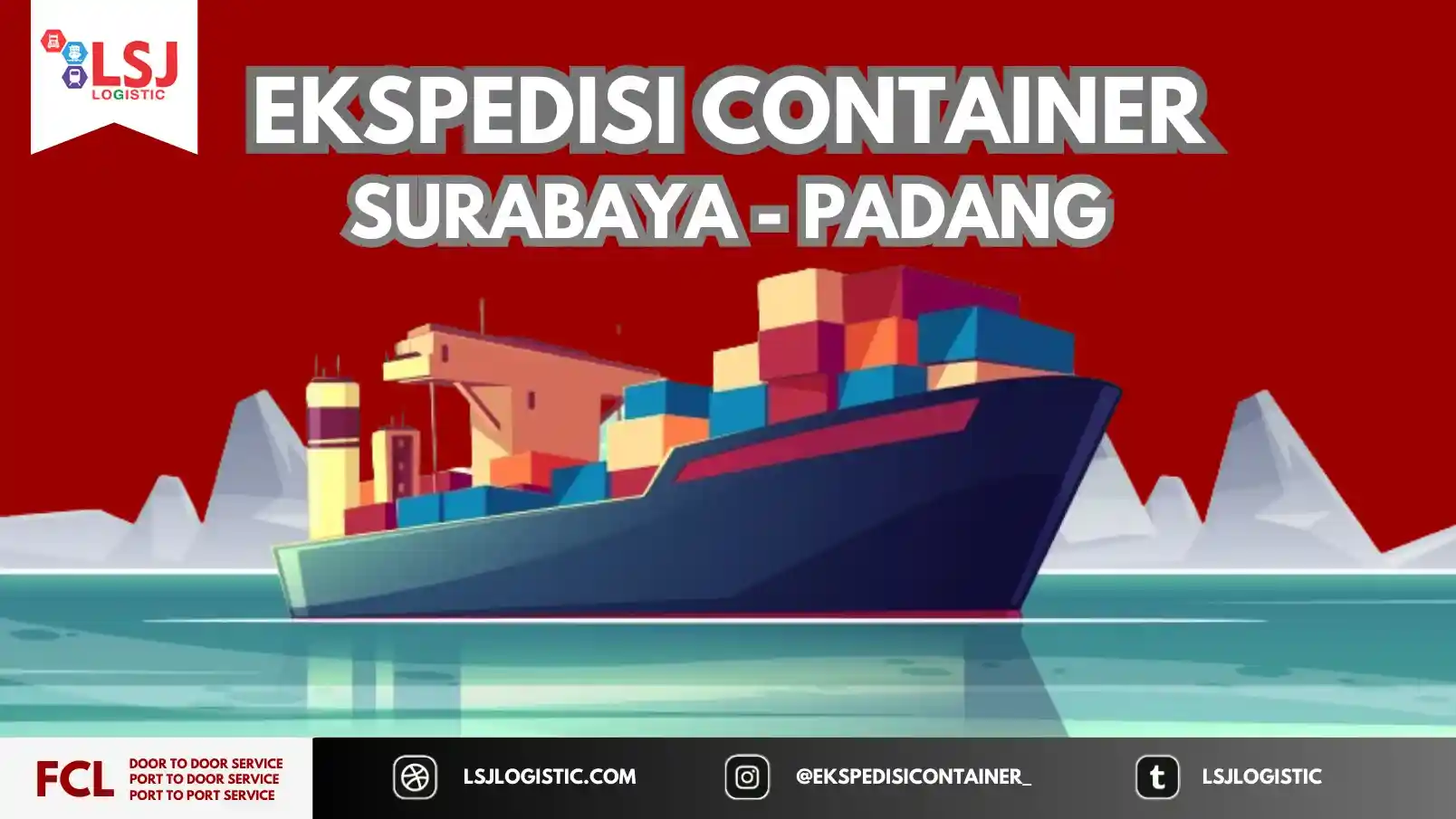 Cargo Container Surabaya Padang