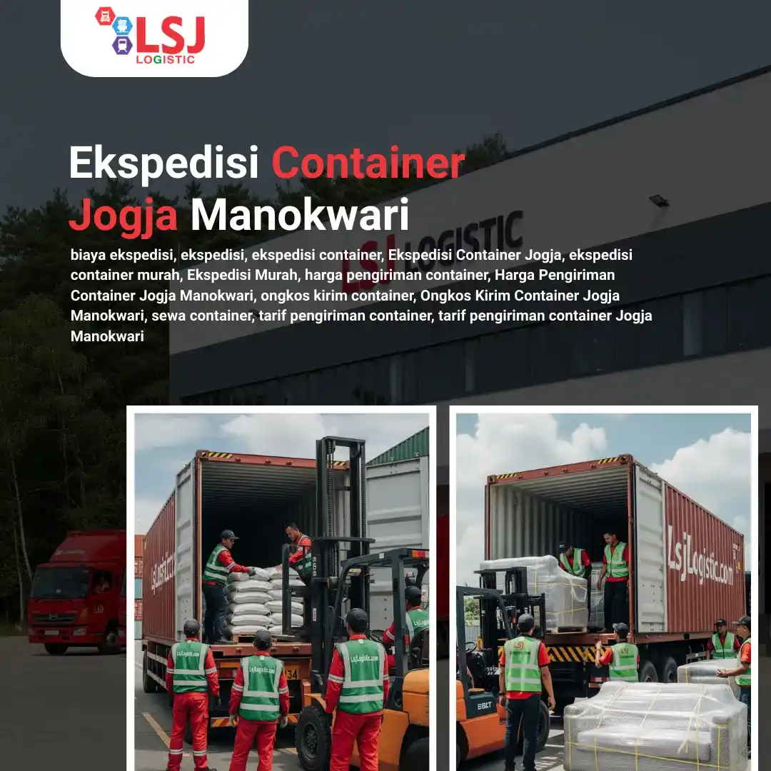 Ekspedisi Container Jogja Manokwari Murah